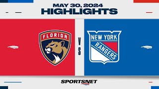 NHL Game 5 Highlights  Panthers vs Rangers  May 30 2024 [upl. by Vogele]