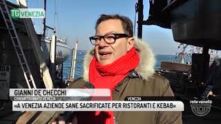 TG VENEZIA 31012019  «A VENEZIA AZIENDE SANE SACRIFICATE PER RISTORANTI E KEBAB» [upl. by Moreland]