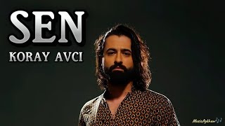 Koray Avci  SEN Sozleri 🎤 Karaoke [upl. by Okir]