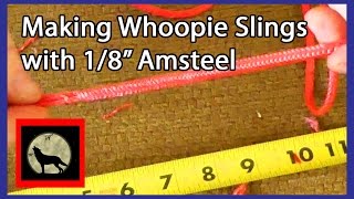 Making Big Whoopie Slings for Heavier Hammock Hangers [upl. by Ellingston]