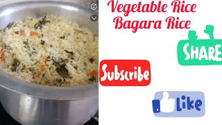 vegetable Rice  Bagara Rice Recipe  cooking  Food [upl. by Eladroc]