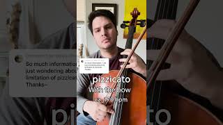 Pizzicato 8th notes at about 172bpm with and without the bow [upl. by Evelyn439]