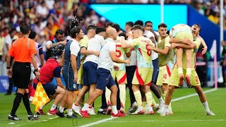 Spain wins Olympics Paris 2024 mens football final [upl. by Neelyad]