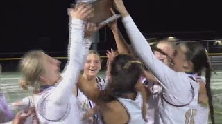 Mendon Fairport win field hockey sectional titles [upl. by Hakvir903]