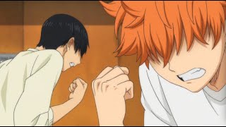 Hinatas First Official Quick Attack  Hinata x Kageyama  Haikyuu [upl. by Lothario]