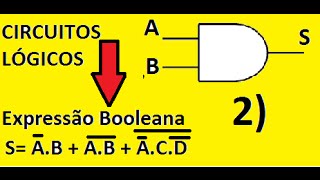 Eletrônica Digital 13  Circuitos Lógicos  Expressões Booleanas  Circuito digital Portas Lógicas [upl. by Ellebanna]