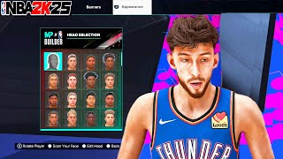 How To Look Like Chet Holmgren Face Creation On NBA 2K25 [upl. by Aidnis]