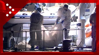 Roccella Ionica recuperati 3 cadaveri di migranti [upl. by Namreg]