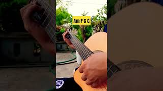 Chords Am F C G lesson shorts [upl. by Relyat]