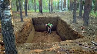 Man Builds Secret Underground CABIN in the Forest  Start to Finish by outdoorlifeandcraft [upl. by Guinevere]