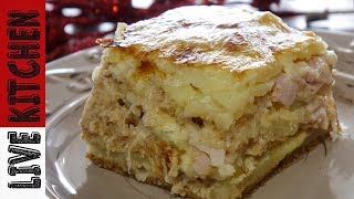 Πατάτες Ογκρατέν  Potato Gratin Recipe  Live Kitchen [upl. by Lail]