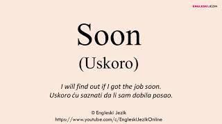 Soon Uskoro  Prevod i izgovor [upl. by Anomar962]