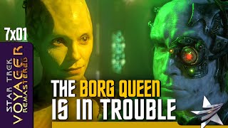 The Borg Queen is in Trouble 🖖 Star Trek Voyager Remastered 7x01 quotUnimatrix Zeroquot Part 2 HD 4K [upl. by Pillihp]