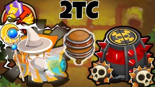 Archmage  Spiked Mines 2 TOWERS CHIMPS by Charless  BTD6 [upl. by Kirred975]