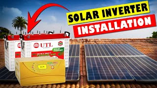 2KW Solar Inverter System With Batteries  Full Installation [upl. by Lemuel]