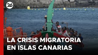 ESPAÑA  La crisis migratoria en Islas Canarias [upl. by Litman]