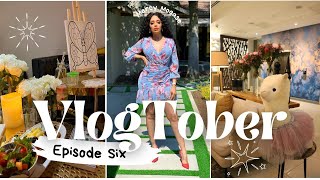 VLOGTOBER EP6 Sip and Paint Business Conference Errands run South African Youtuber Mercy Mogase [upl. by Torin]