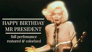 Marilyn Monroe singing Happy Birthday Mr President High quality [upl. by Aimac]