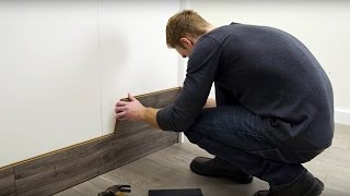 How to Horizontally Install Pergo Laminate Flooring On Your Walls [upl. by Thekla]