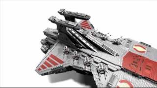 Lego VenatorClass Republic Star Destroyer in CATIA V5 [upl. by Durer]