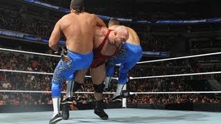 Ryback vs Primo amp Epico  2on1 Handicap Match SmackDown April 5 2013 [upl. by Hailed]