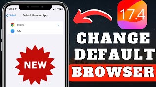 How To Change Default Browser On iPhone  Make Chrome Default Browser  New Update 2024 [upl. by Ainsworth720]