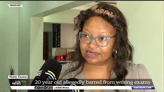 20yearold matric candidate barred from matric exams [upl. by Domineca]