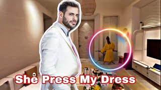 Maria Vessa Spotted Pressing Stjepan Hauser Dress In Night [upl. by Rutan]