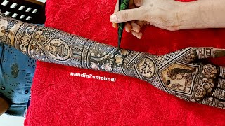 Amazing detailed full bridal mehndi design for hands How to apply easy bridal mehndi Dulhan mehndi [upl. by Humph628]