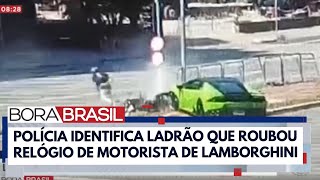 Motorista de Lamborghini atropela criminoso após assalto de relógio de luxo em SP  Bora Brasil [upl. by Callahan182]