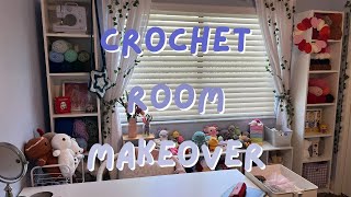 Crochet Room Makeover  Crochet Room Tour [upl. by Jamesy]