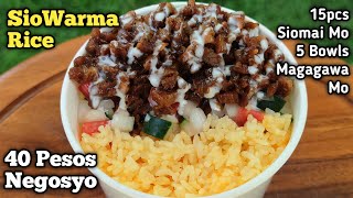 40 Pesos Negosyo  SioWarma Rice Recipe [upl. by Derry]