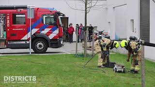 Lokaal TU Delft onder de rook na brand in stofzuiger Van der Burghweg Delft [upl. by Kuhn392]