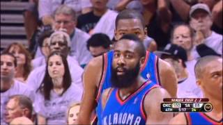 Manu Ginobili blocked James Harden four point play [upl. by Freeman102]