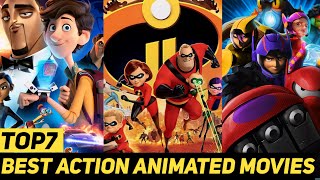 Top 7 Best Action Animated Movies In Hindi  recap by Sachin [upl. by Medor]