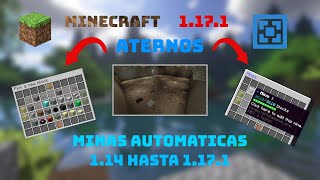 ATERNOS  MINAS AUTOMATICAS EN MINECRAFT CON REALMINES 2021  1171 [upl. by Bibbye55]