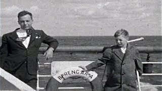 1936 RMS Berengaria Cruise to Bermuda  Great Day on Deck amp Pilot Boat Arrival [upl. by Erina]