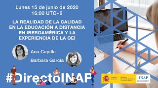 DirectoINAP Educación a distancia en Iberoamérica y la experiencia de la OEI [upl. by Aimekahs]