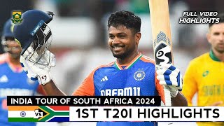 India vs South Africa 1st T20 2024 Full Highlights  IND vs SA 1st T20 Highlights 2024 [upl. by Kramer]