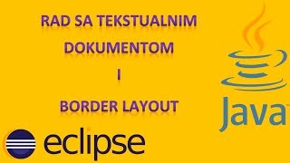 22 Programiranje JAVA  ECLIPSE GUI 4 [upl. by Gnol]