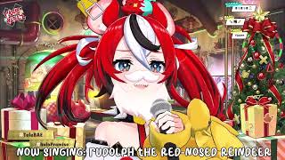 Hakos Baelz sings Rudolph the RedNosed Reindeer [upl. by Nnaira473]