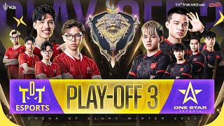 🔴 CHUNG KẾT QUỐC GIA  PLAYOFF 3 THE DAREDEVIL TEAM VS ONE STAR ESPORTS  ĐTDV MÙA ĐÔNG 2024 [upl. by Idona]