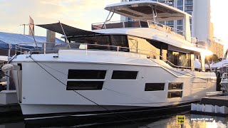 2022 Beneteau Grand Trawler 62  Walkaround Tour  2021 Fort Lauderdale Boat Show [upl. by Enyar690]