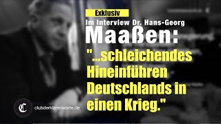 Maaßen im Interview Exklusiv Analyse der aktuellen Lage Über die Regierung die CDU  sturzflug [upl. by Sregor]