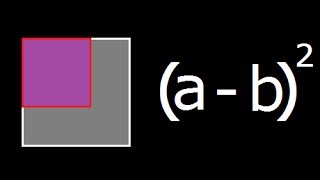 a  b2  Geometrical explanation and Derivation of a minus b whole square [upl. by Betty812]