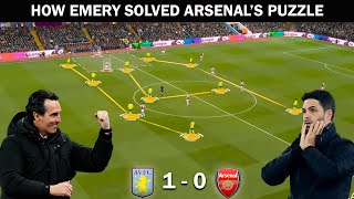 Aston Villa vs Arsenal  Tactical Analysis Arteta vs Emerys Tactics [upl. by Neerehs]