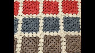 Granny Square Blanket Crochet Along Part 5  Adding your 3rd set of 8 squares [upl. by Vasili]