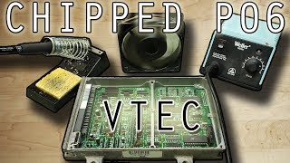 Chipping and adding VTEC to a HONDA P06 ECU  p28 [upl. by Kletter]