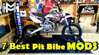 7 Best UpgradesMods For PIT BIKES [upl. by Eva]