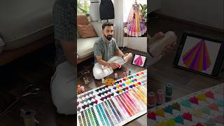 Lehenga Making Process  Multi color Sequence Embroidery work Designer Lehenga choli lehenga [upl. by Nuzzi]